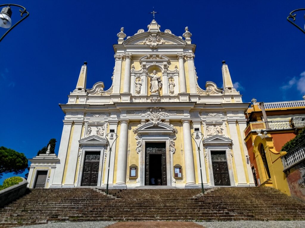 Majestic exterior of San Giacomo di Corte Church