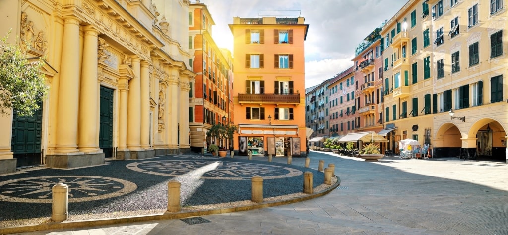 Colorful square in Santa Margherita