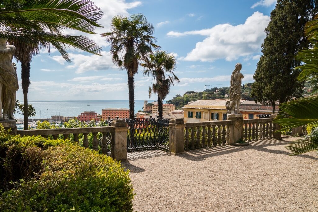 View of the water from Villa Durazzo