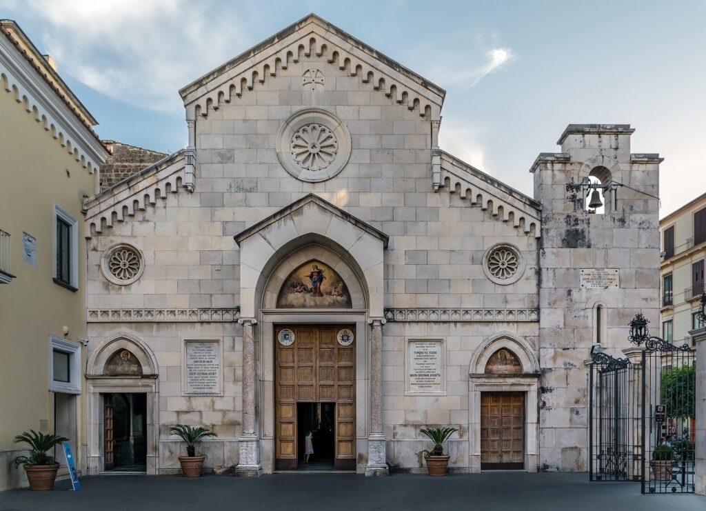 Beautiful facade of Sorrento Cathedral