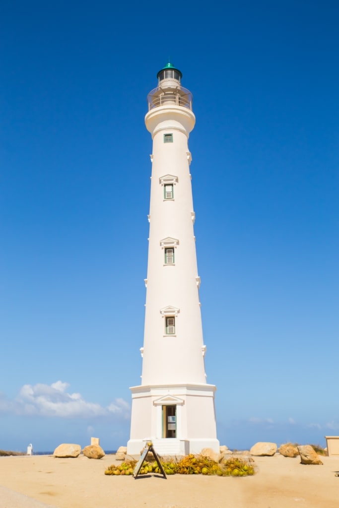 White facade of California Lighthouse