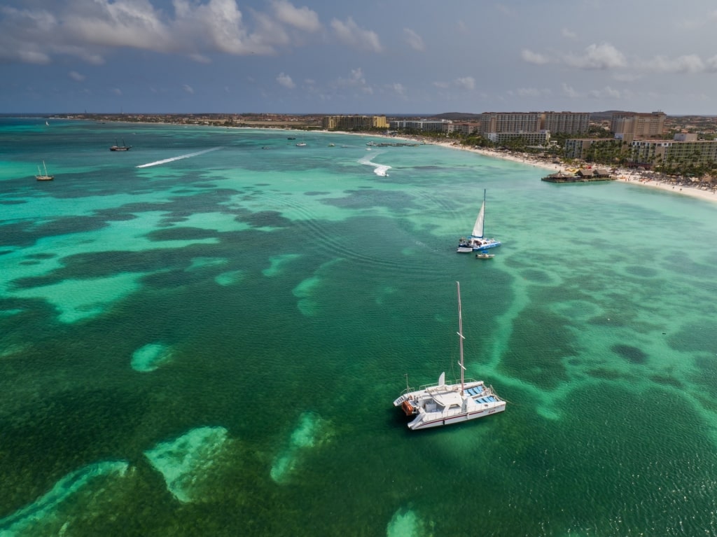 Aerial view of Aruba 