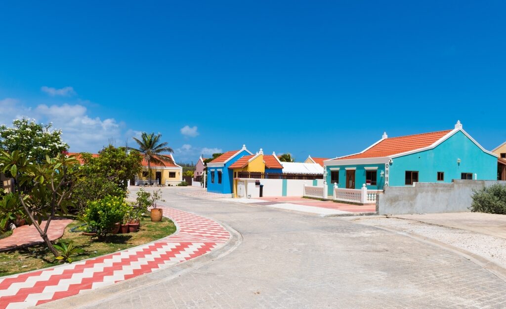 Iconic Cunucu houses in Aruba