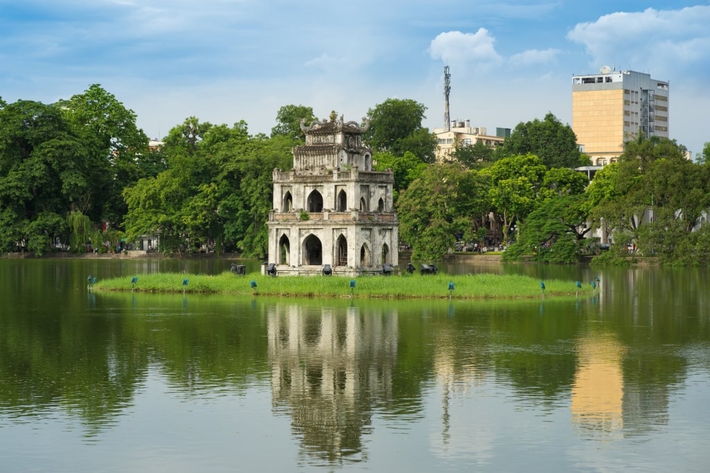 Calm waters of Hoan Kiem Lake