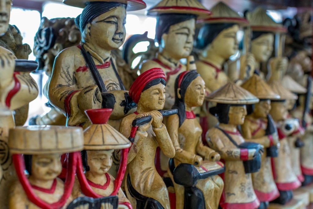 Vietnamese souvenir on display at a shop