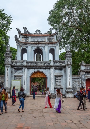 Visit Temple of Literature, one of the best things to do in Hanoi
