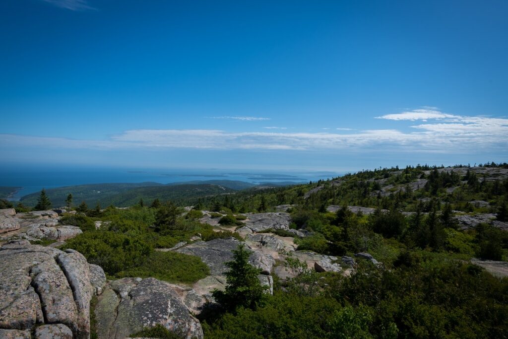 Scenic view from Cadillac Mountain