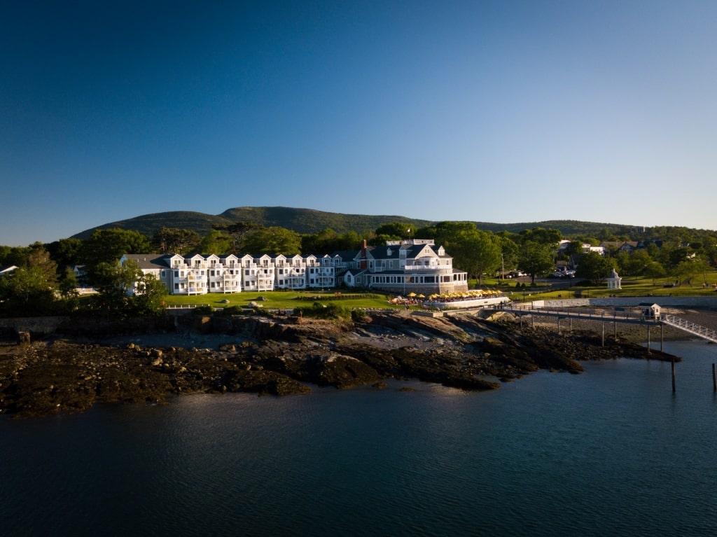 Waterfront view of Shore Path in Bar Harbor