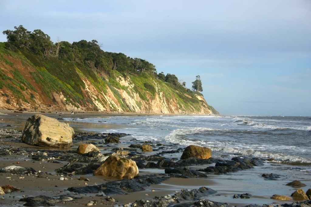 Rocky coast of Arroyo Burro Beach Park