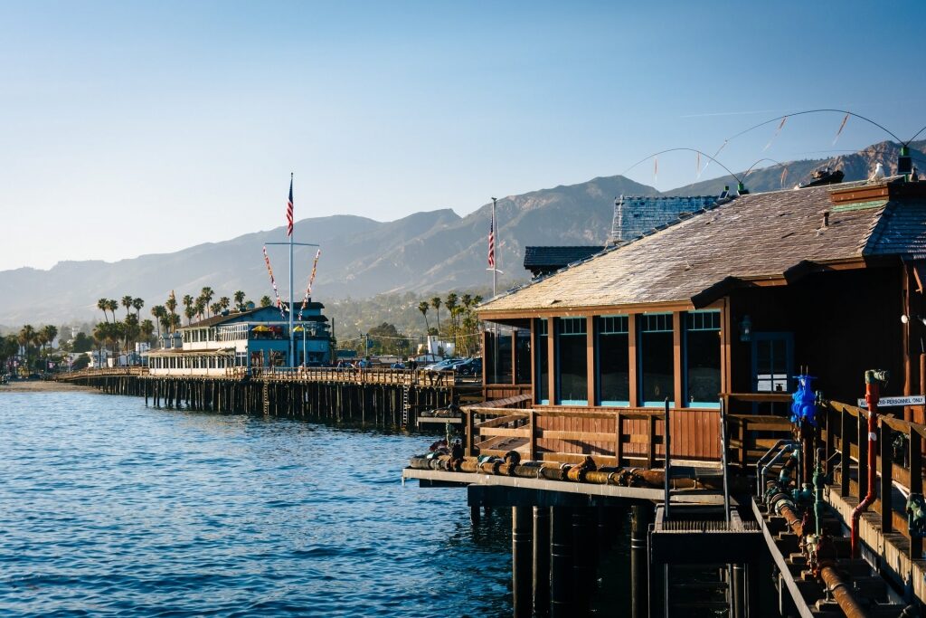 Visit Stearns Wharf, one of the best things to do in Santa Barbara with kids
