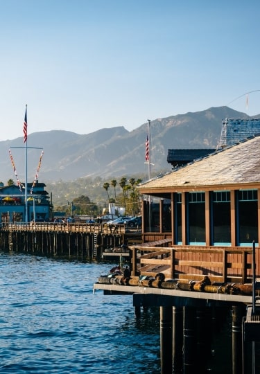 Visit Stearns Wharf, one of the best things to do in Santa Barbara with kids