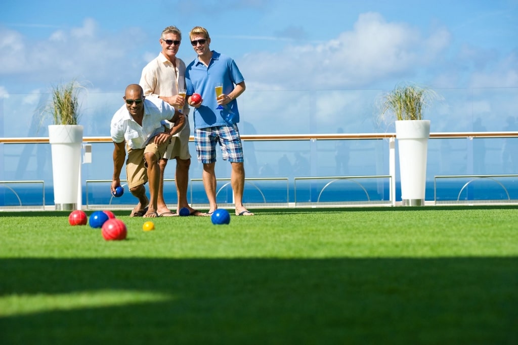 People playing at the Lawn Club