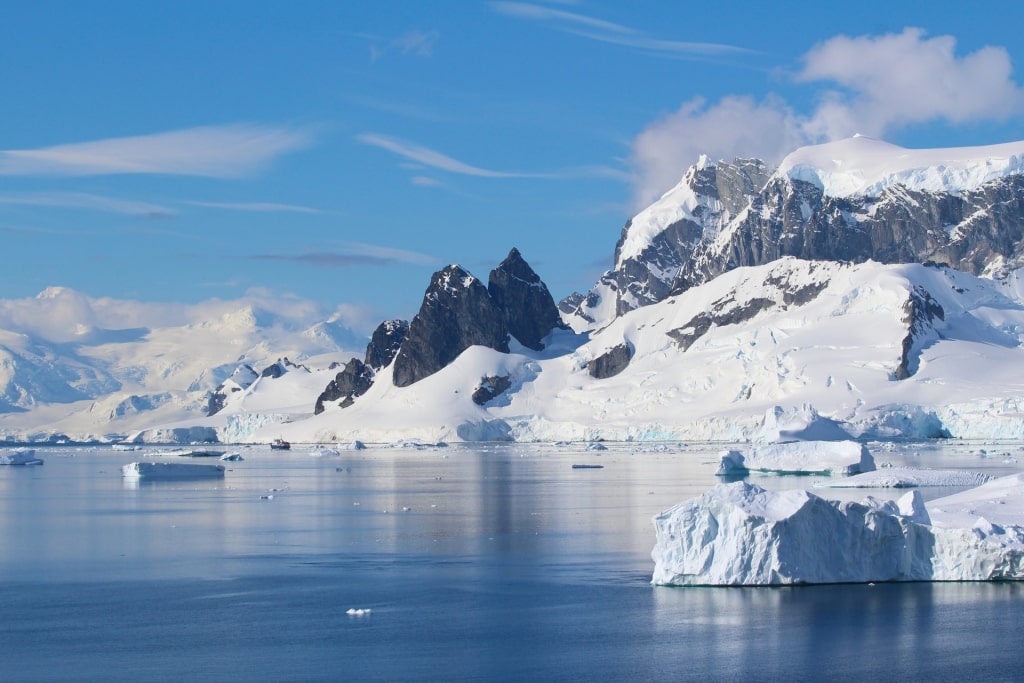 Narrow waterway of Gerlache Strait