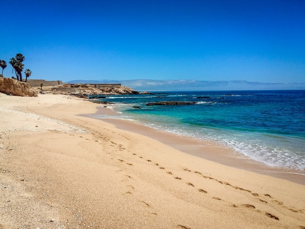 Brown sands of Palmilla Beach