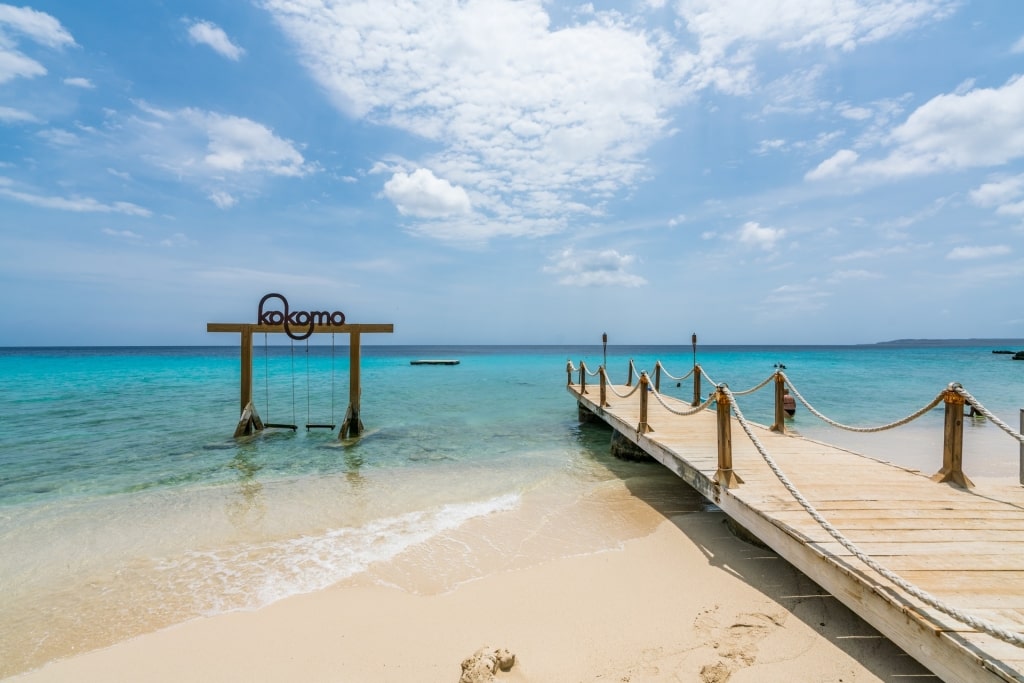 Iconic boardwalk in Kokomo Beach