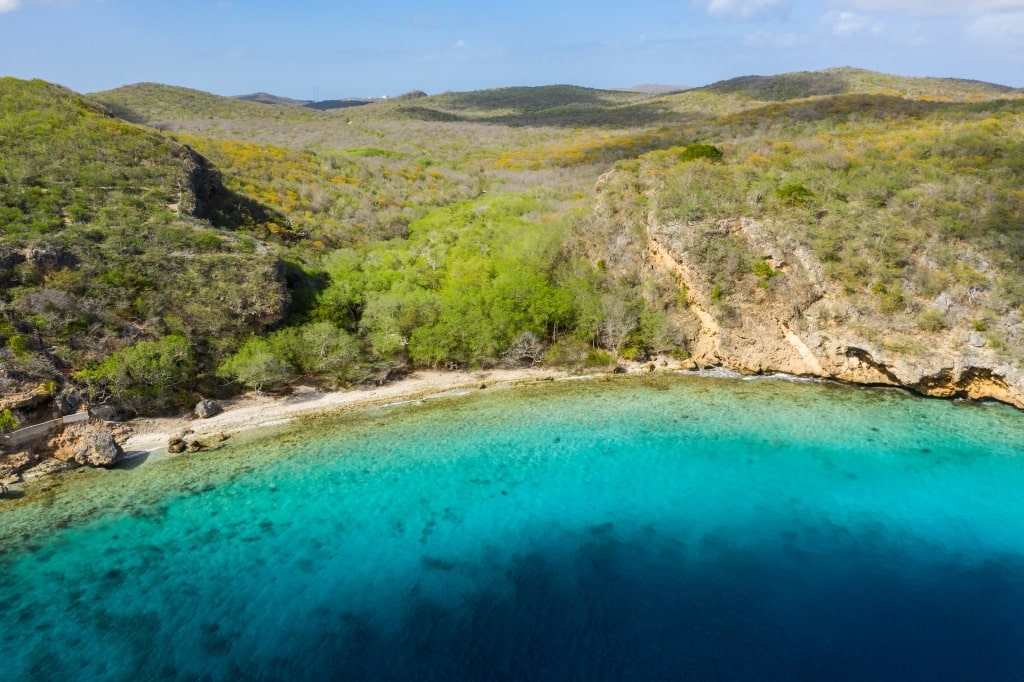 Aerial view of Playa Hundu