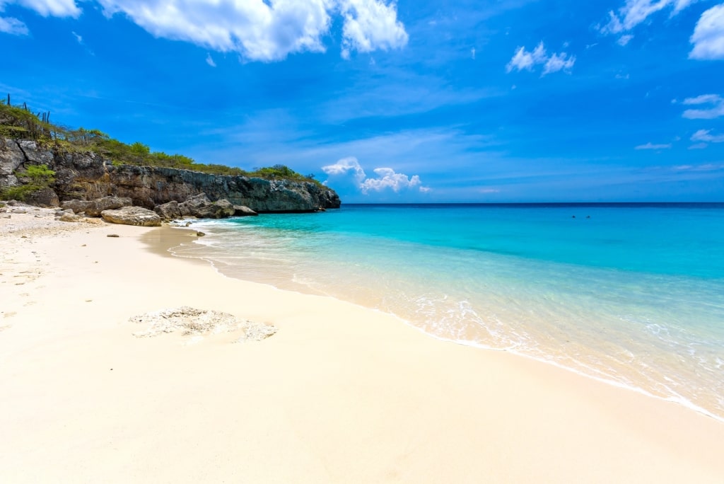 Quiet beach of Klein Knip