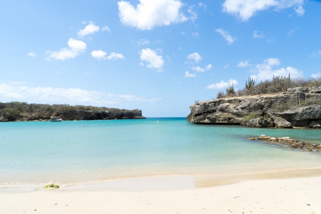 White sand beach of Playa Santa Cruz