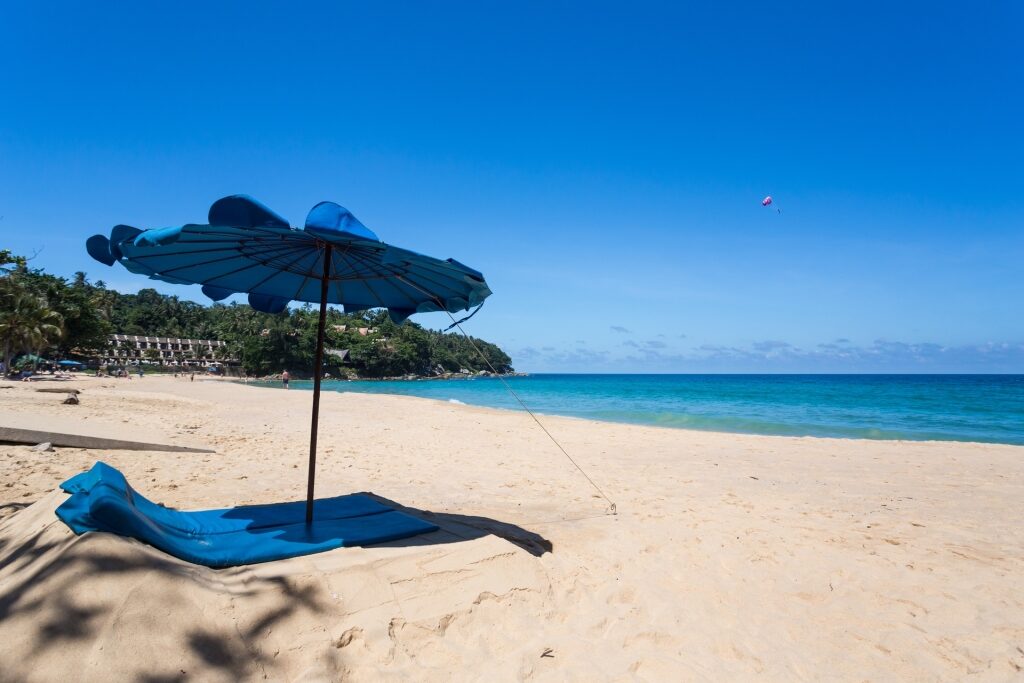 Beach umbrella on Karon Beach