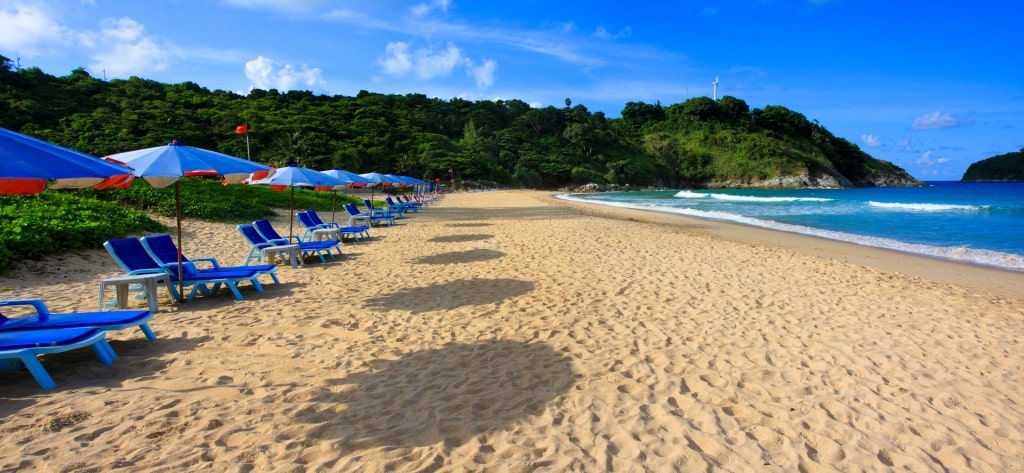 Brown sands of Nai Harn Beach