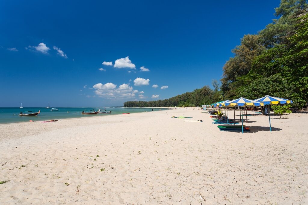 Long stretch of sand of Nai Yang Beach