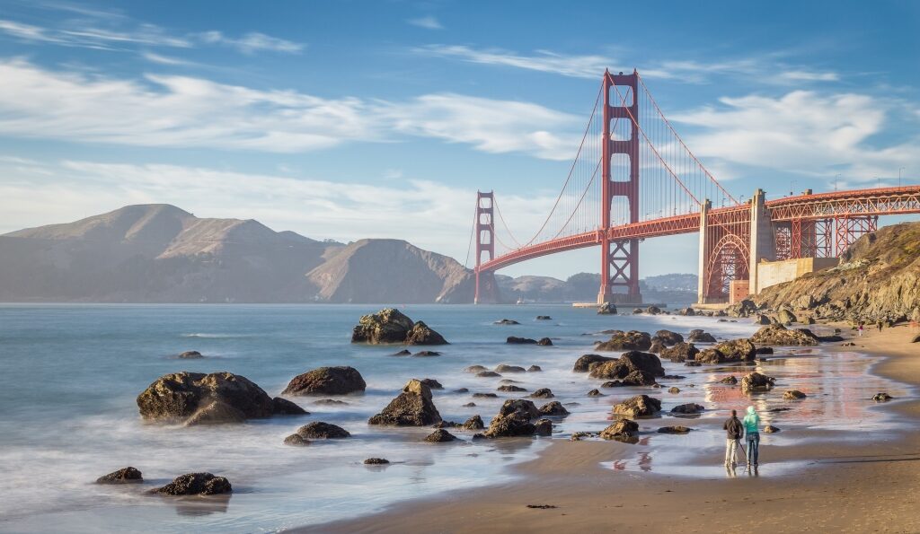 Baker Beach, one of the best beaches in San Francisco