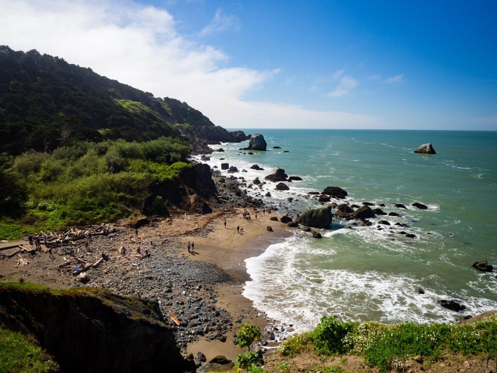 Mile Rock Beach, one of the best beaches in San Francisco