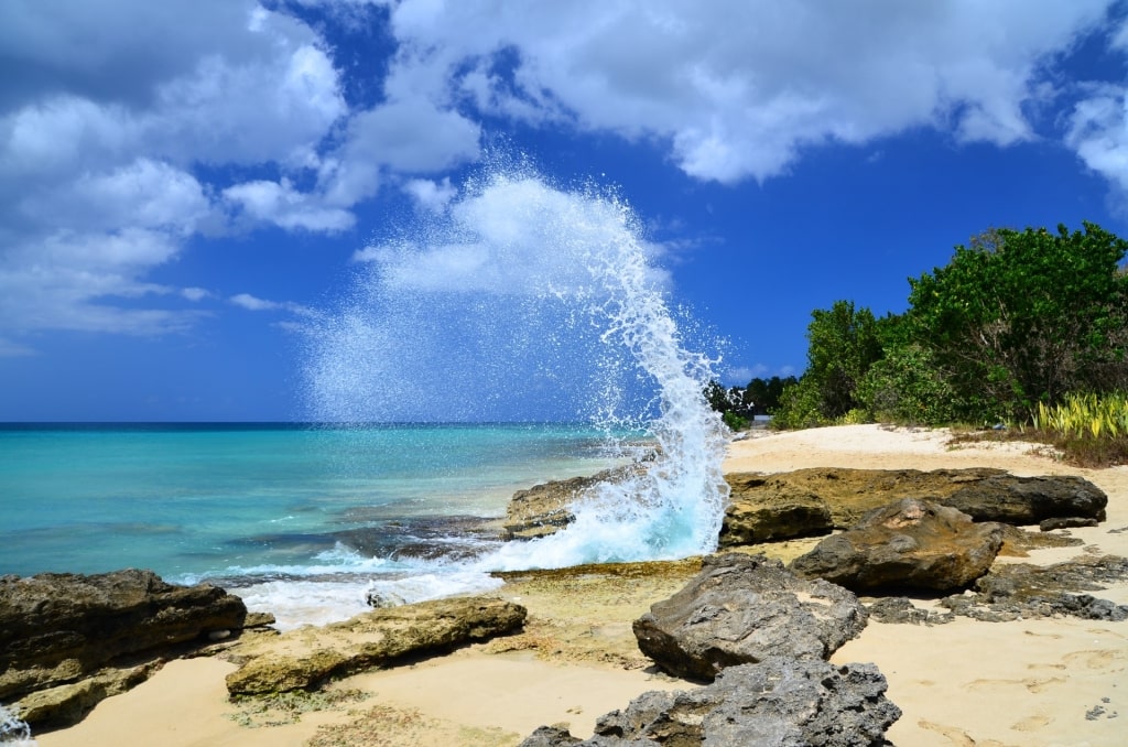 Large rocks on Frederiksted Beach, St. Croix