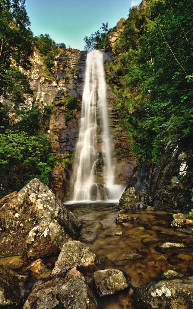 Beautiful Carnevale Waterfall in Ajaccio, France