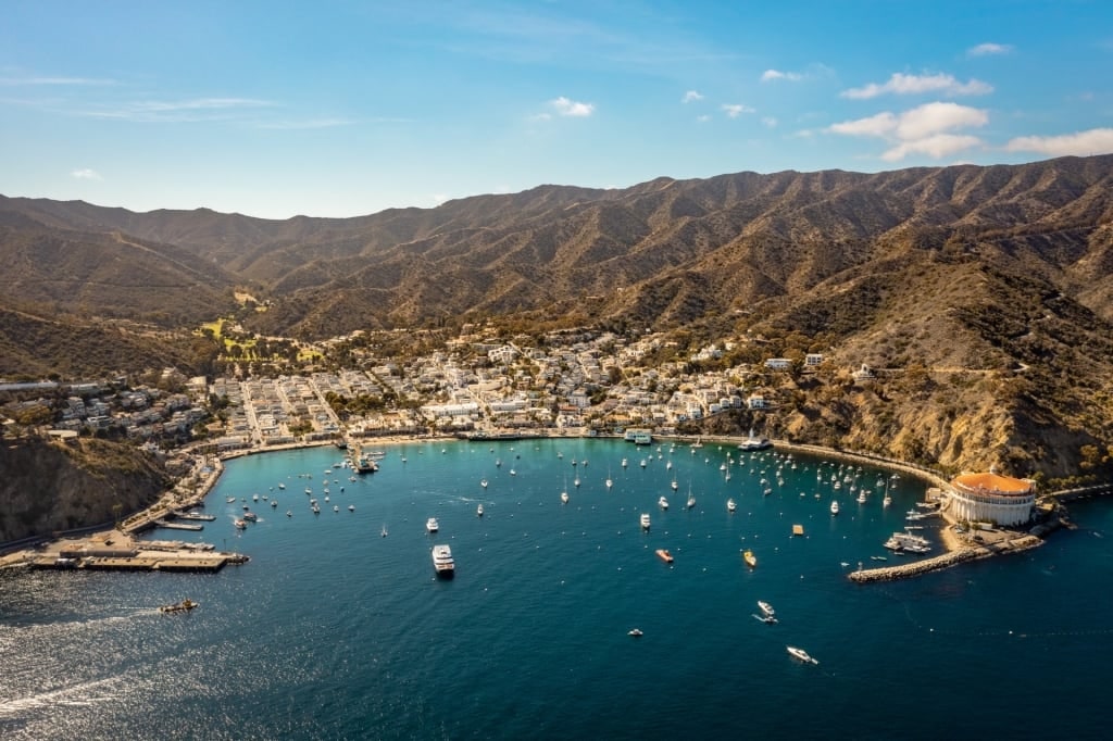 Beautiful waterfront of Catalina Island, California