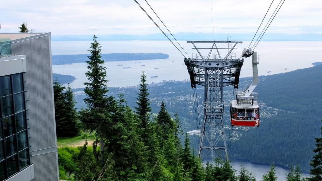 View from the SkyRide in Vancouver, British Columbia