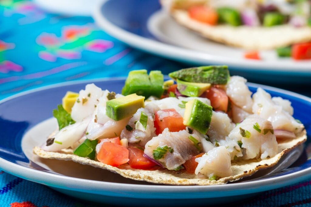 Plate of ceviche