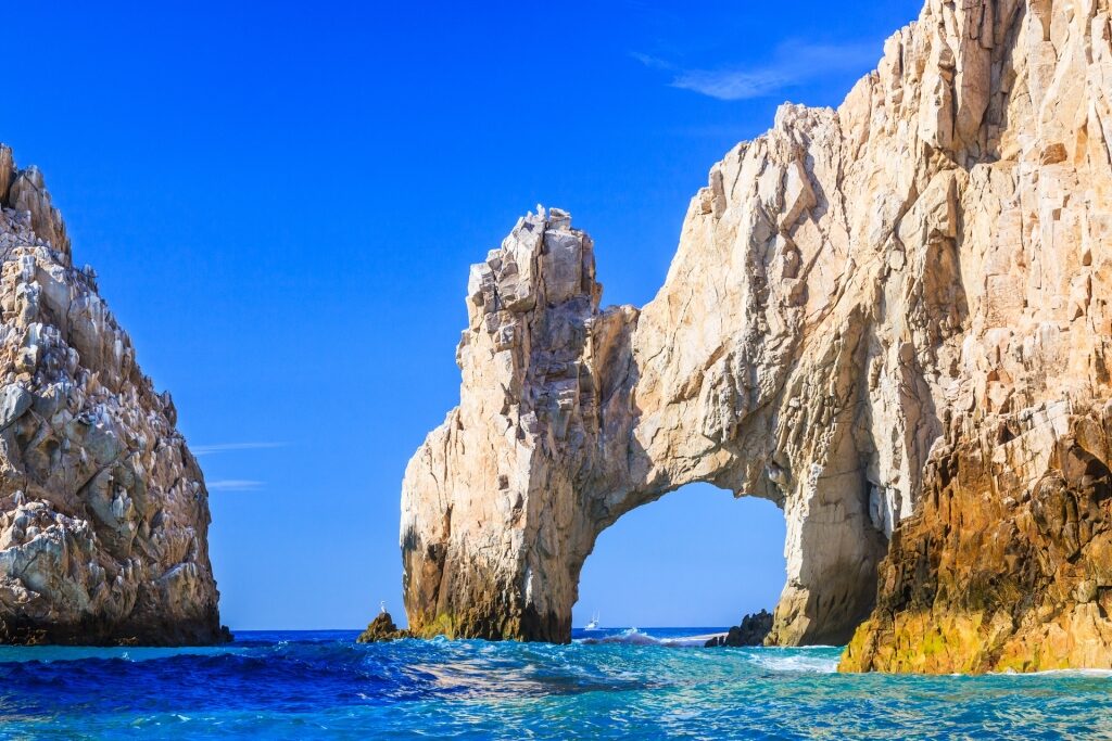 View of El Arco from a boat