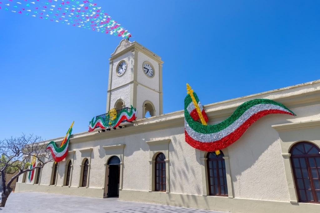 Building within the town Square of Cabo San Lucas