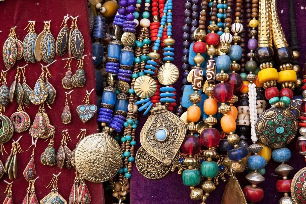 Jewelry at a store in India