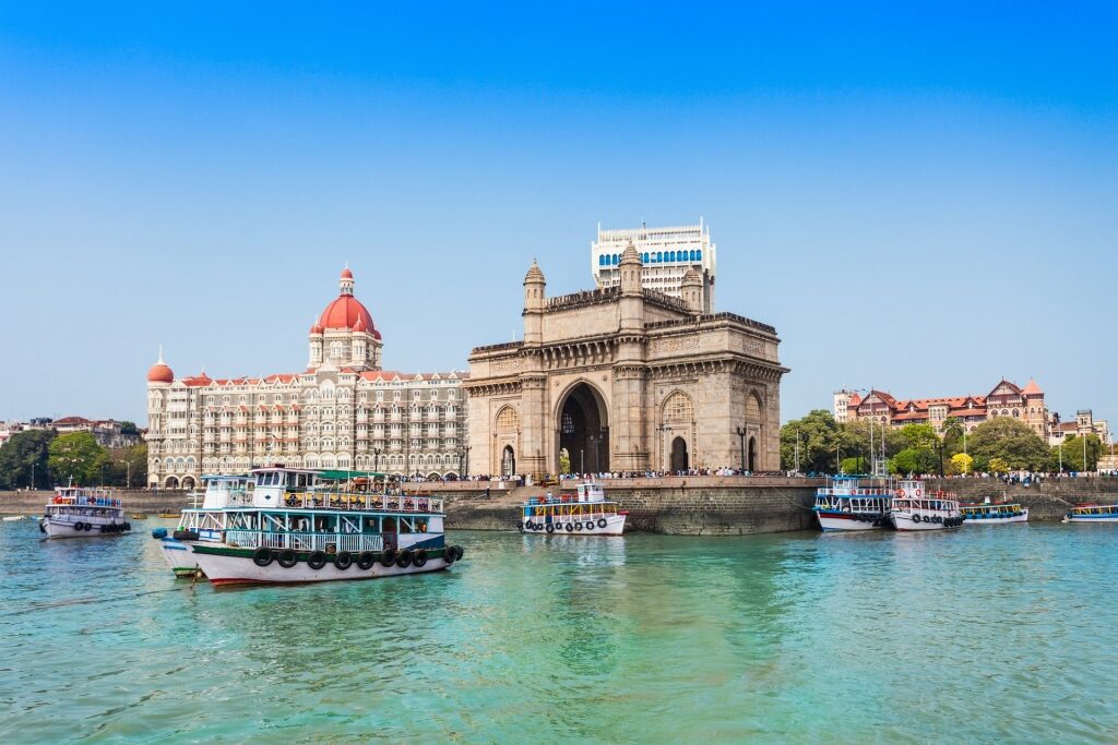 Scenic waterfront of Mumbai