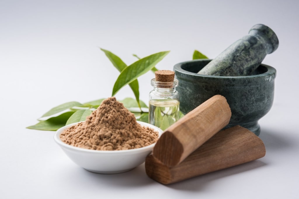 Sandalwood on a table