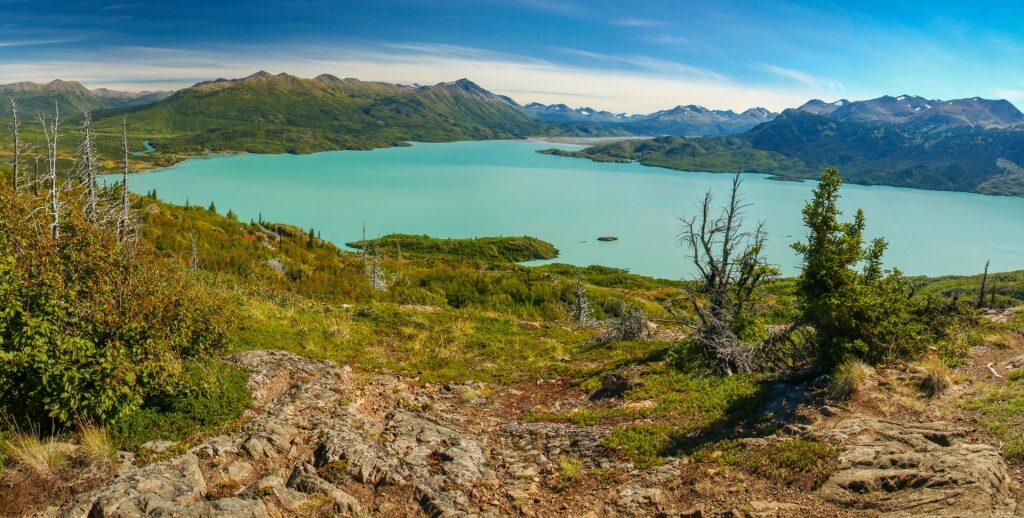 View of Skilak Lake from Skilak Lookout trail