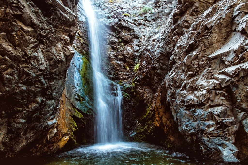 Waterfall spotted along Caledonia Trail