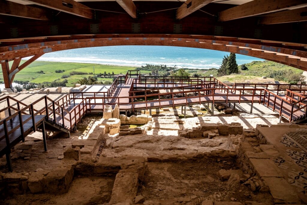 Historical ruins at the House of Eustolios