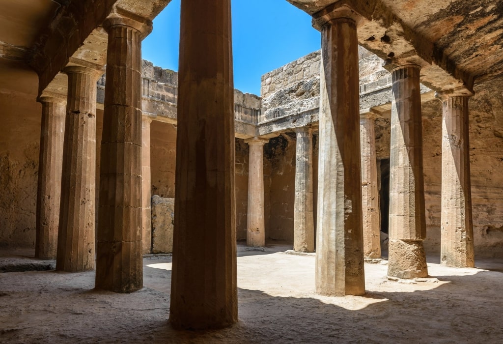 Ancient pillars of the Tombs of the Kings