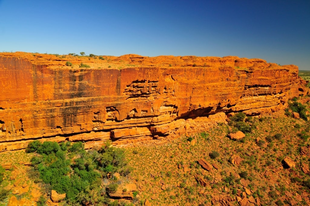 Red colors of King's Canyon, Uluru