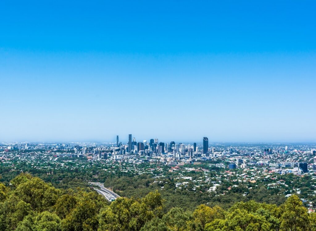 Scenic view of Mount Coot-tha