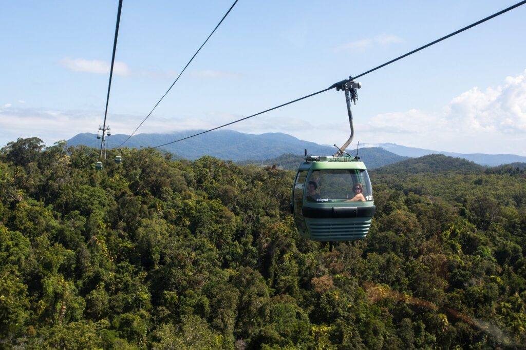 Beautiful view from skyrail rainforest cableway