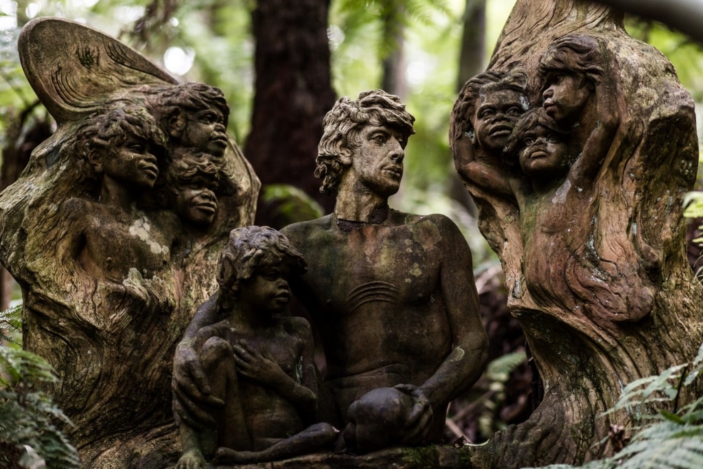 Statues in William Ricketts Sanctuary