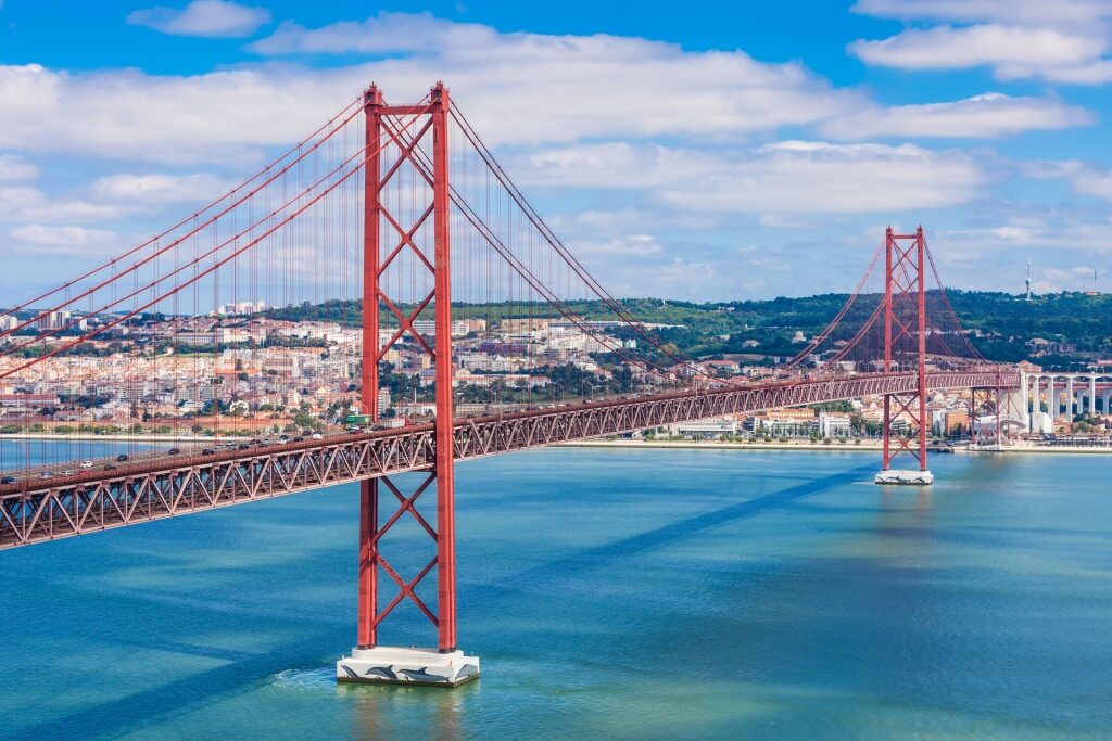 Iconic 25th April Bridge, Lisbon