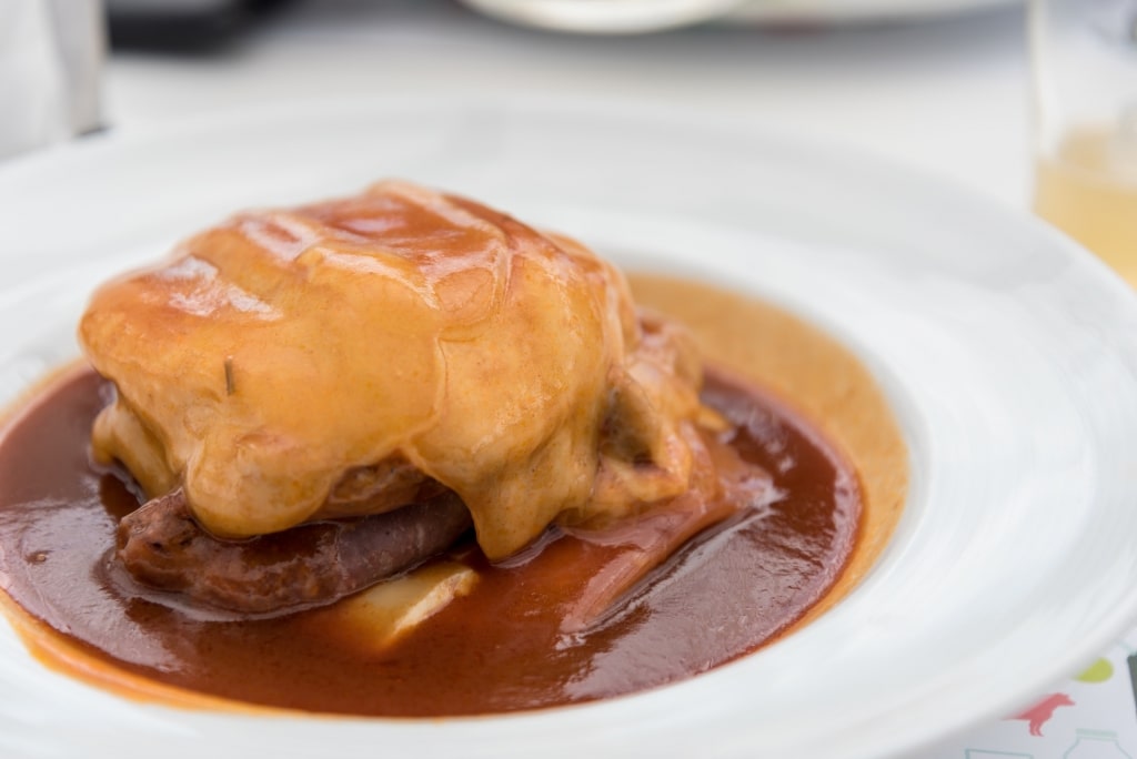 Plate of beef dish in Ponta Delgada