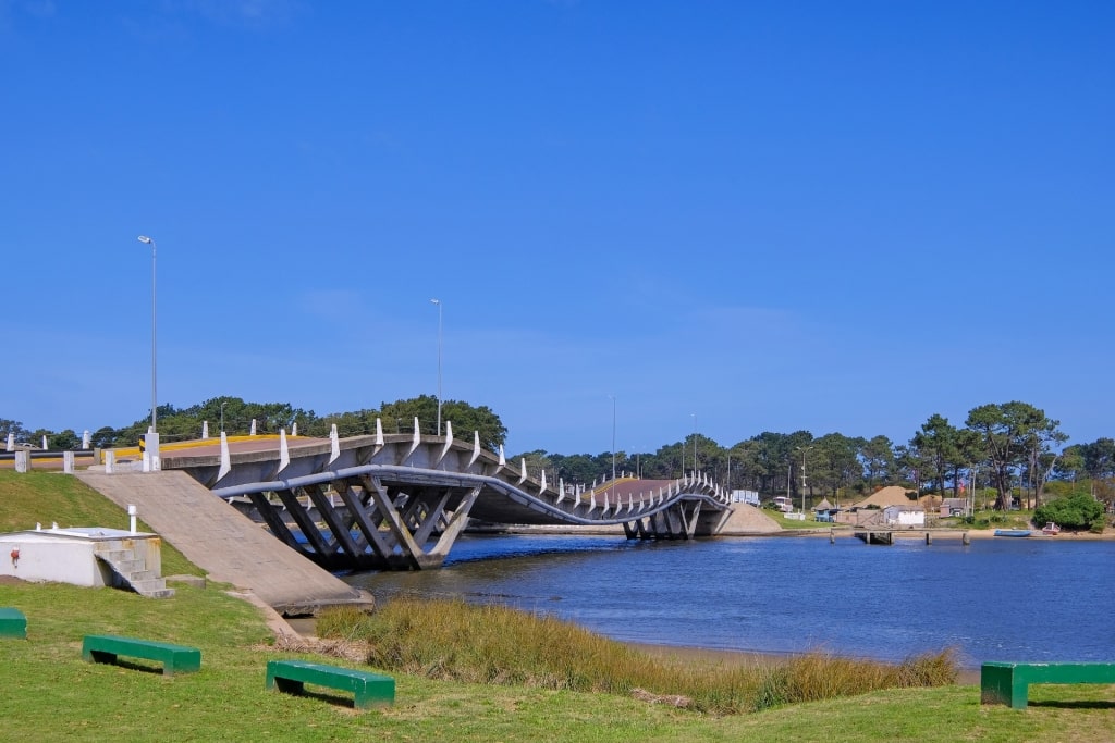 Unique architecture of La Barra Bridge