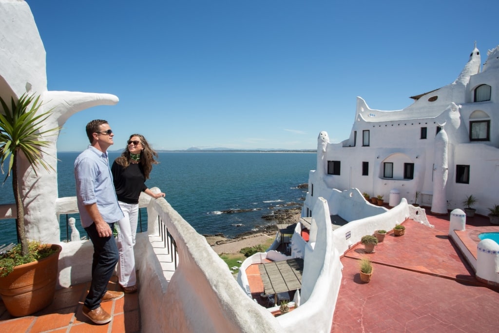 Couple sightseeing from Casapueblo