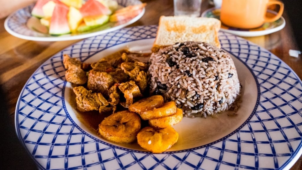 Plate of Gallo pinto